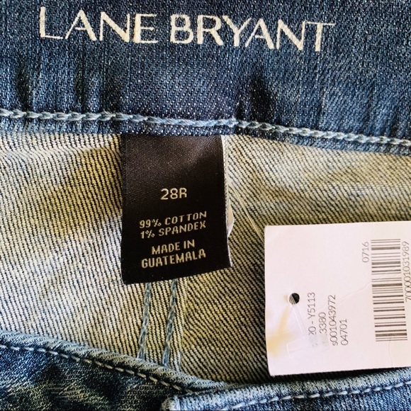 Lane Bryant Mid Rise Straight Leg Jean NWT Size 28 - Picture 4 of 7